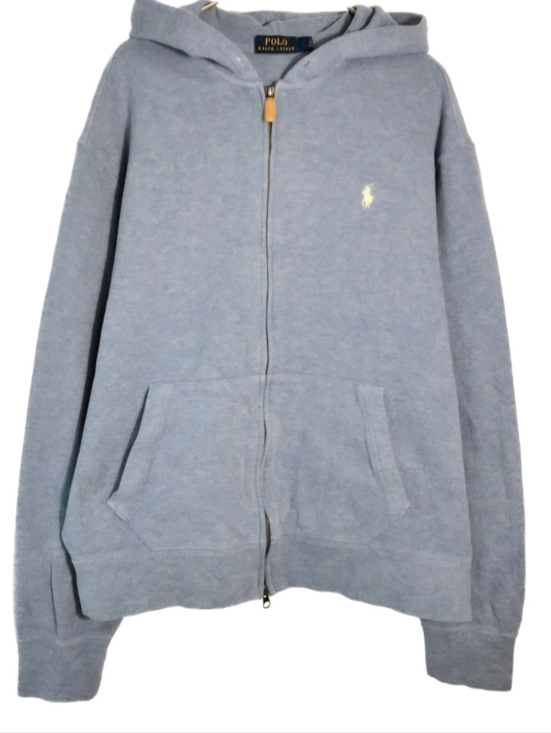 Polo Ralph Lauren Other - Polo Ralph Lauren Sky Blue Zip-Up Hooded Sweater Men's Size  XL